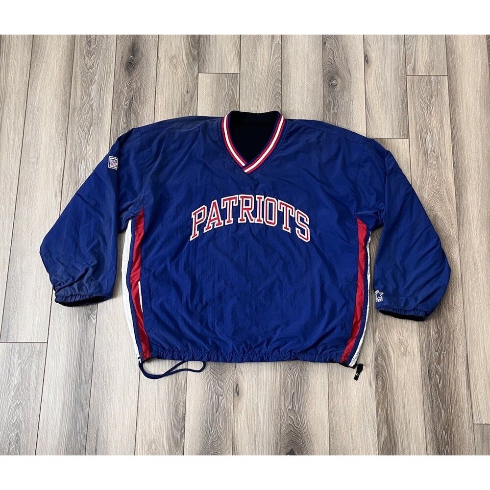 Vintage 90s New England Patriots Starter Jacket Mens XL Reversible Pullover NFL